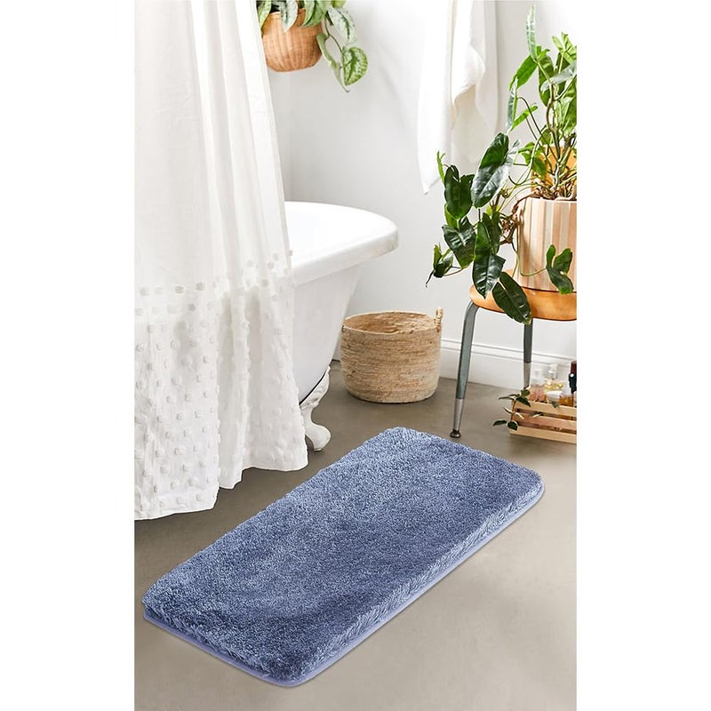 Suchtale Large Bathroom Rug Mat: Extra Soft & Absorbent Shaggy, 24 x 40, Blue; Machine Washable Microfiber, Non Slip, Luxury Floor Mat - Image 2